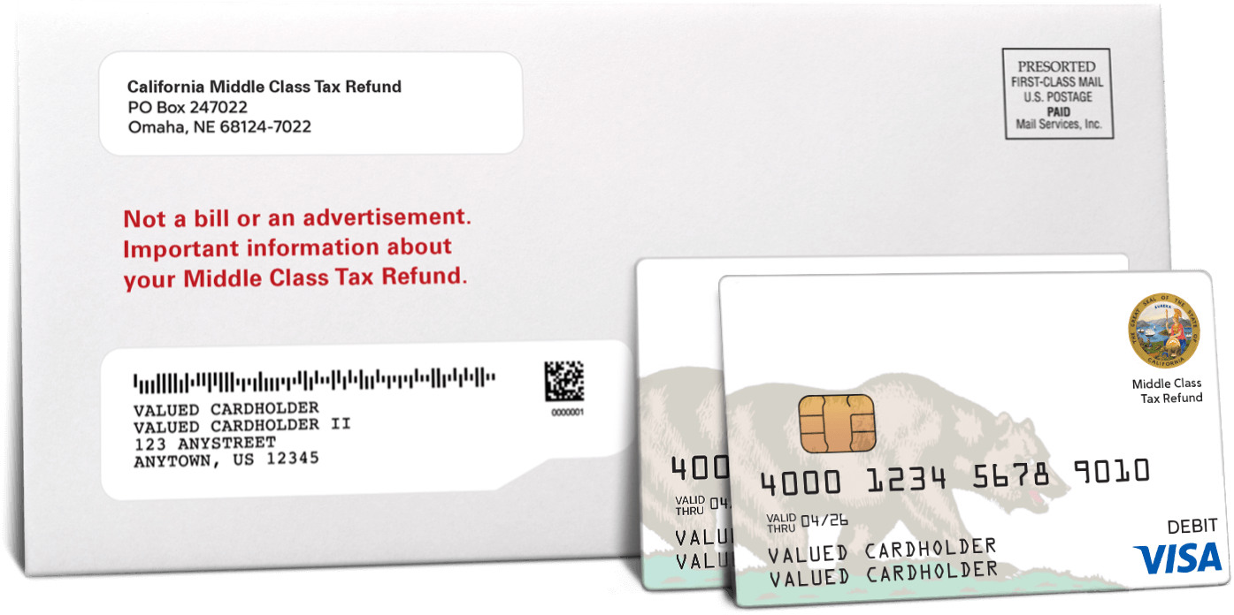 California Middle Class Tax Refund Card Money Network Financial